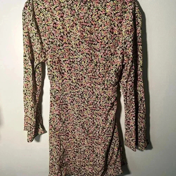 NWT ZARA floral button up mini dress S - Picture 2 of 9
